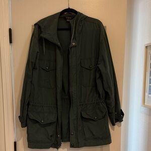 J. Crew Vintage Women's Green Military Field Jacket